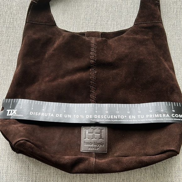 Haute Hippie Festival Suede Hobo bag brown NWT - Picture 8 of 10